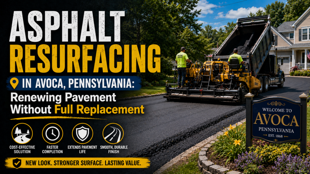 Asphalt Resurfacing in Avoca, Pennsylvania: Renewing Pavement Without Full Replacement